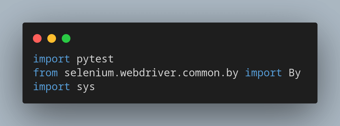 pytest-and-selenium-import