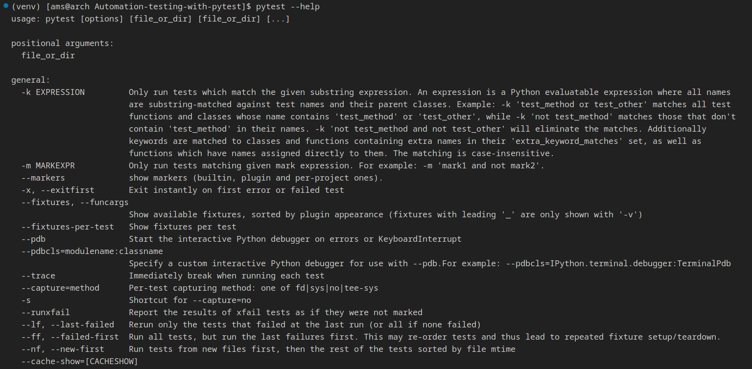 pytest-help-command