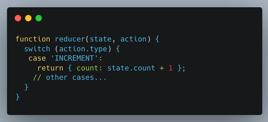 React invokes your reducer function