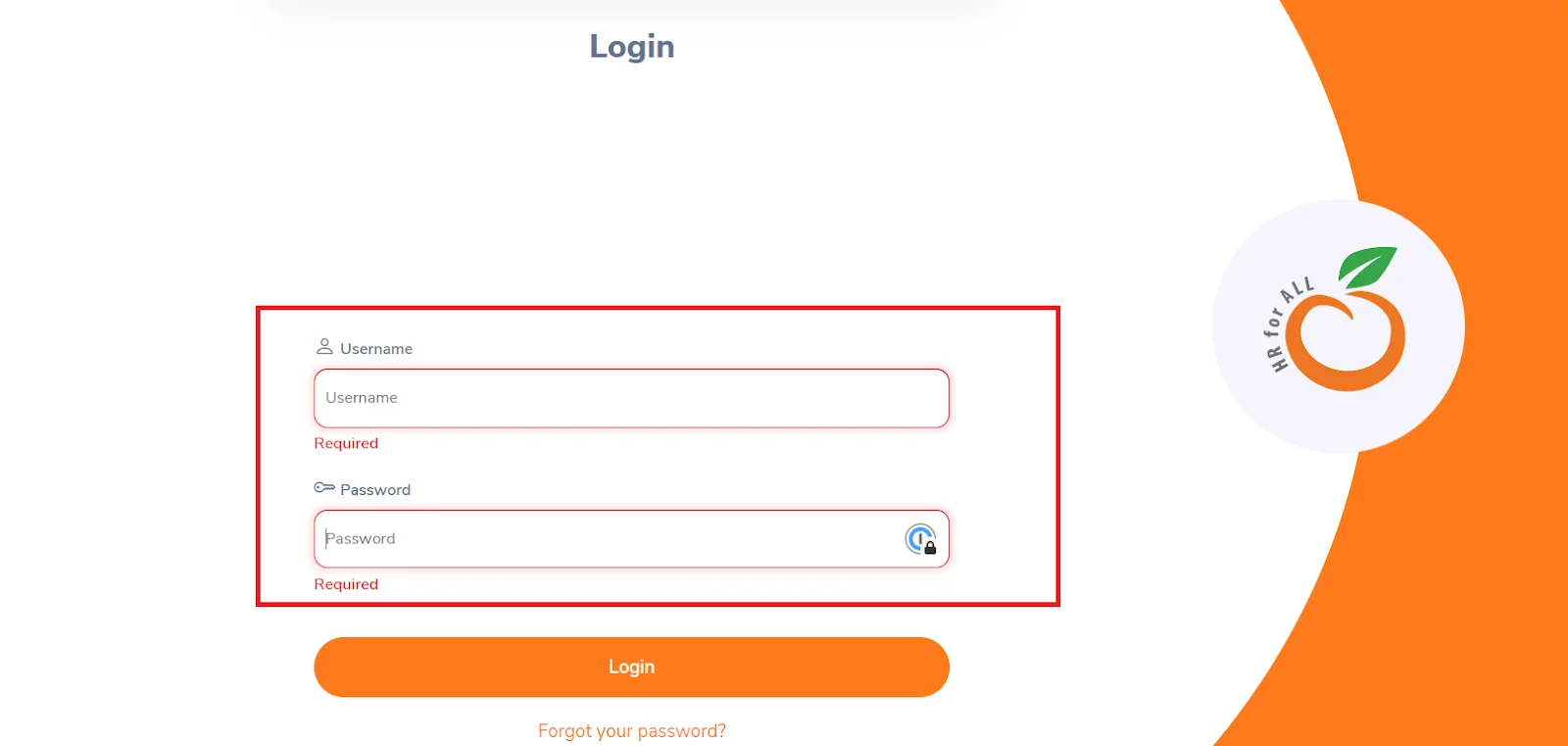 Screenshot demonstrating the 'Field Required Message' functional test case execution