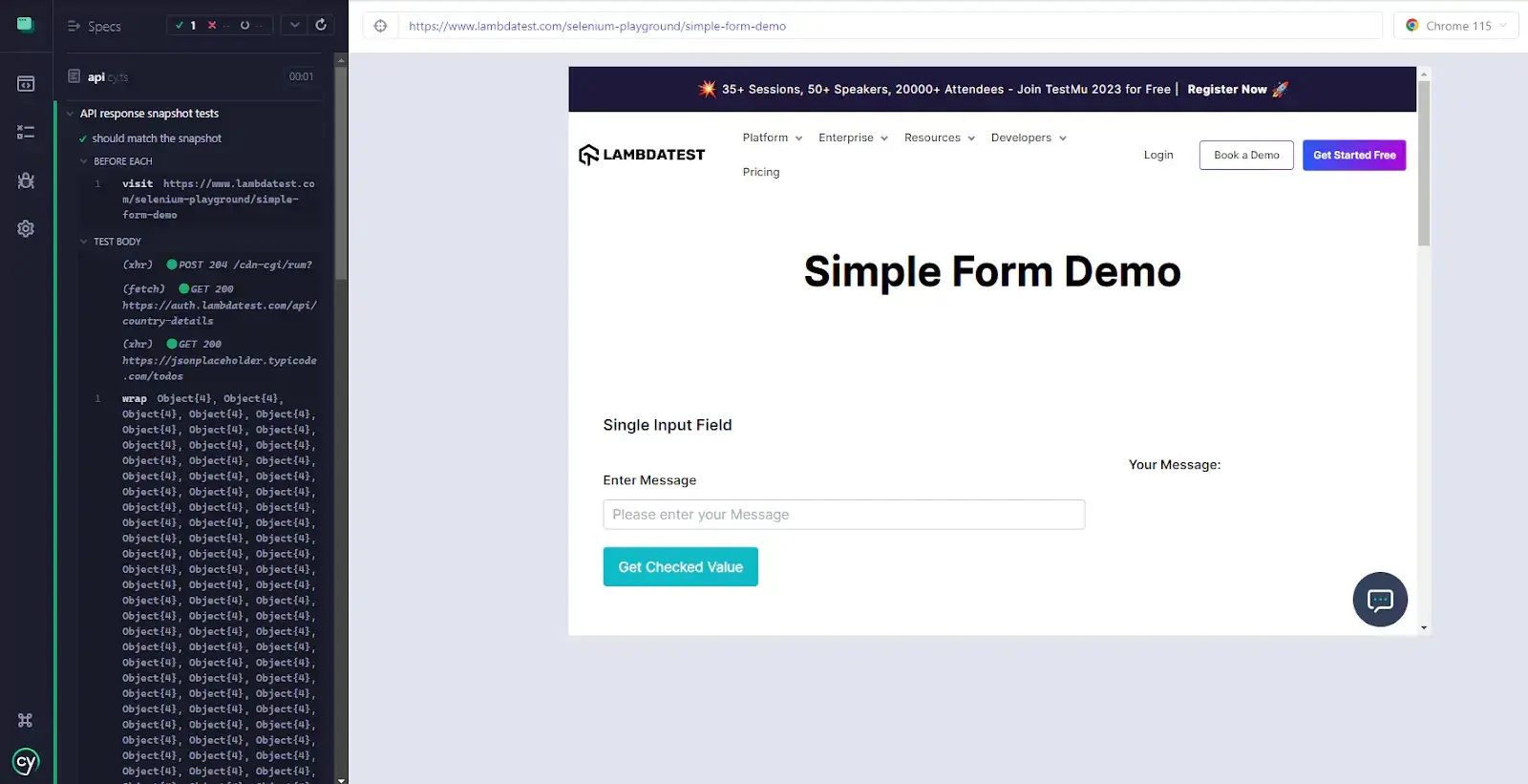 simple form demo