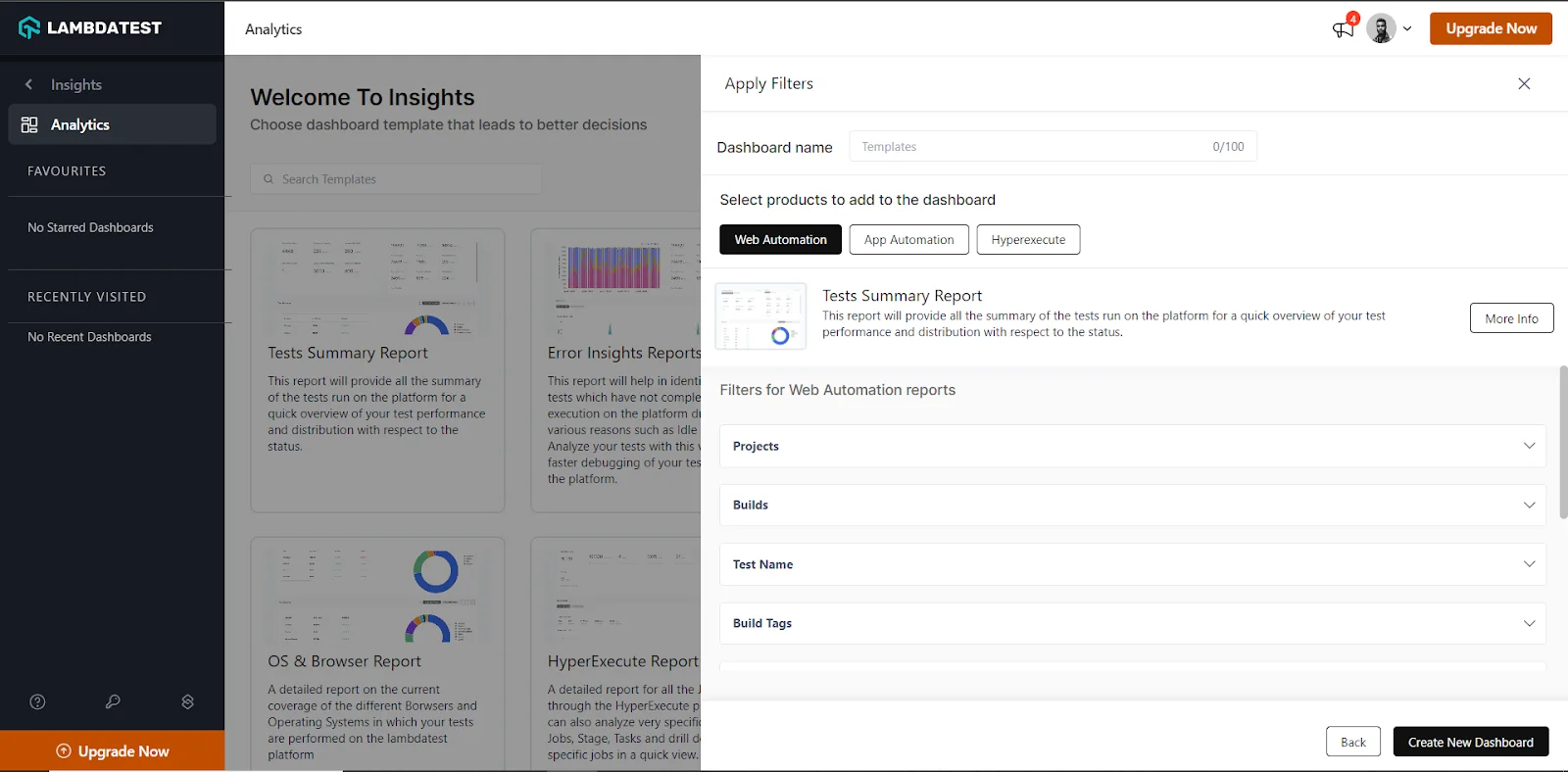  tests run on the LambdaTest Cloud Selenium Grid