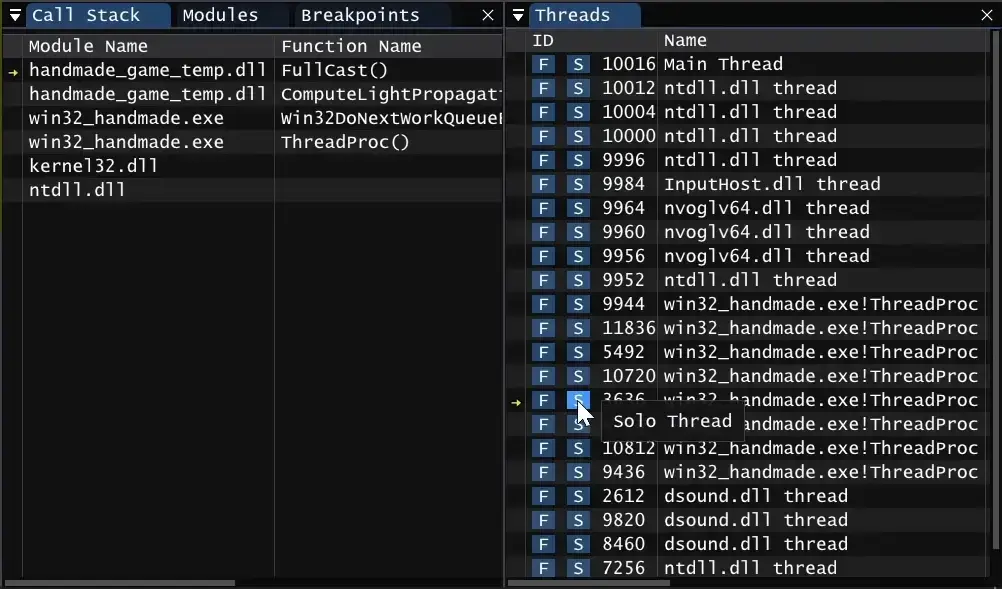 Threads and Concurrent Calls