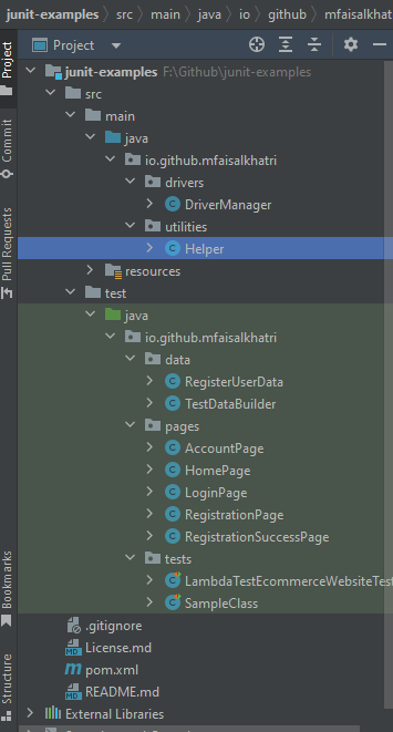 Nested Tests In JUnit 5 project structure