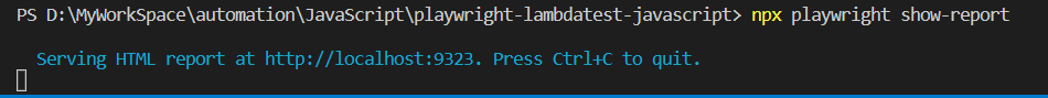 npx playwright show-report host