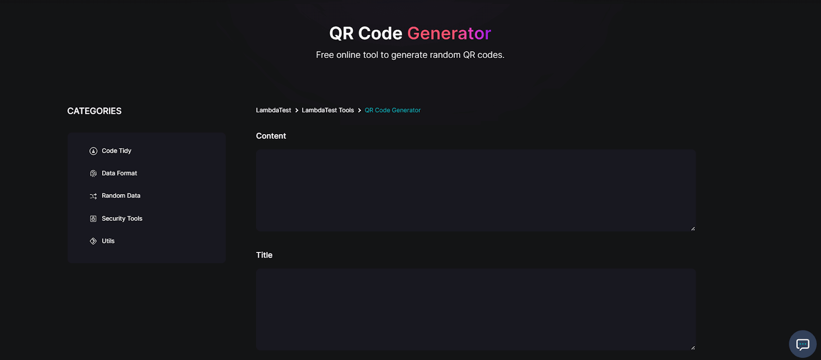 QR Code Generator