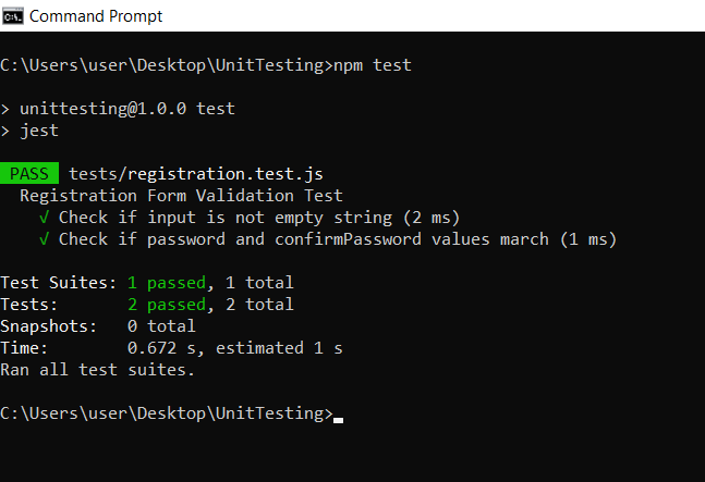 Data driven testing framework