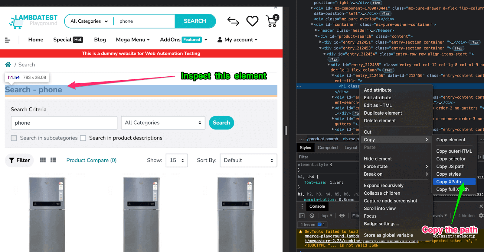 rspec-inspect-the-element