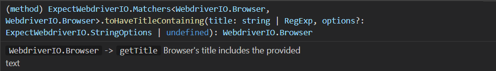 toHaveTitleContaining-parameters