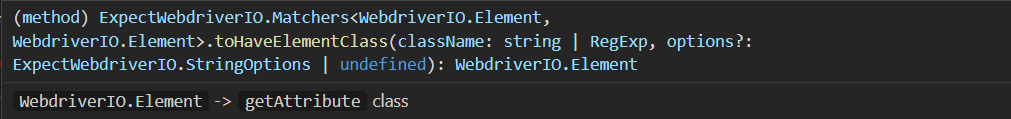 tohaveelementclass-parameters