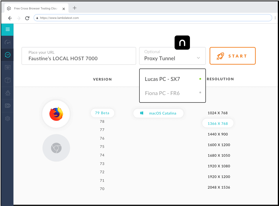 Test Locally Hosted Web Apps on Firefox 43 Browser