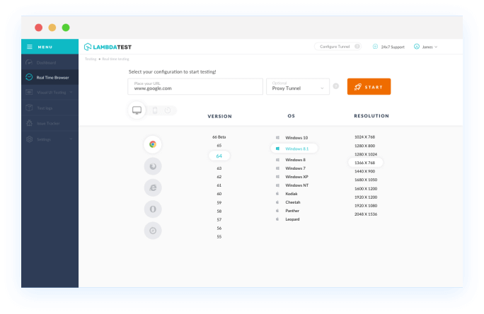 Test your Web App on LambdaTest