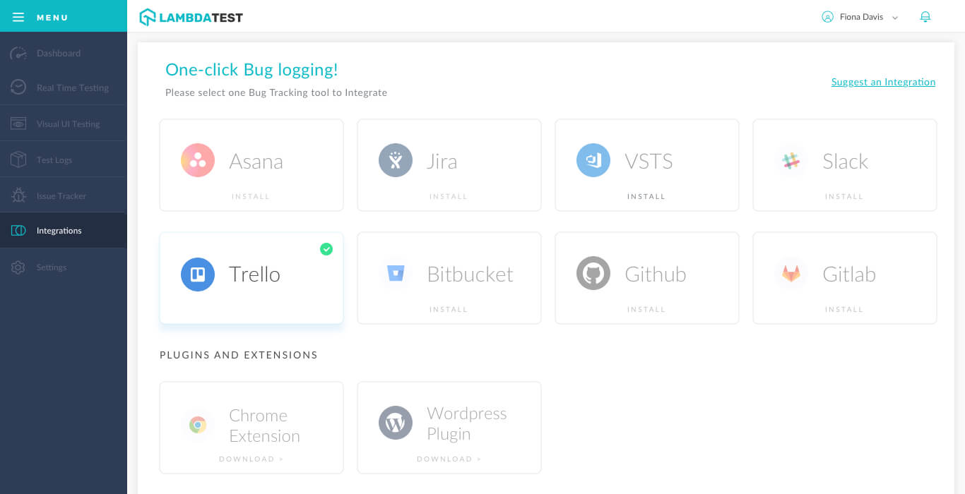 Single Click Bug Logging