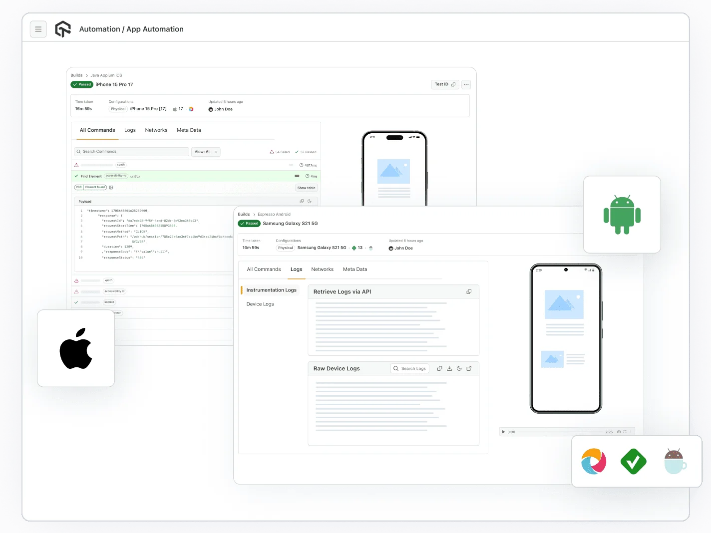 Automated App Testing on Android and iOS Devices