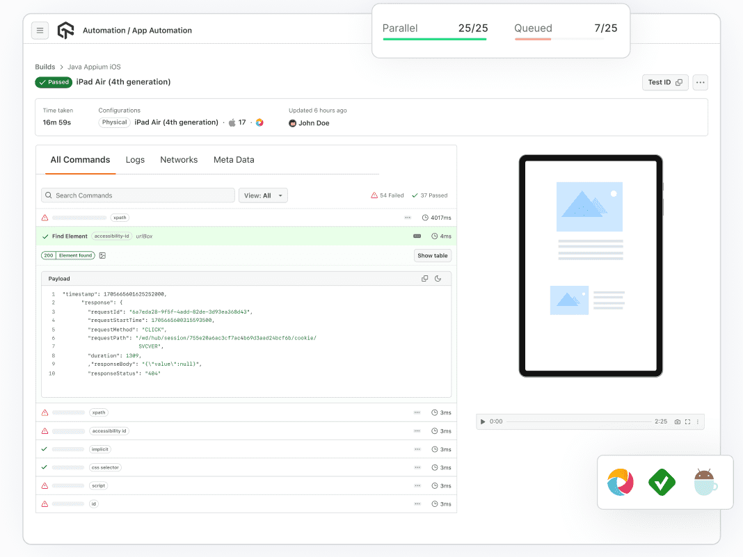 Automated iPad Simulator Testing