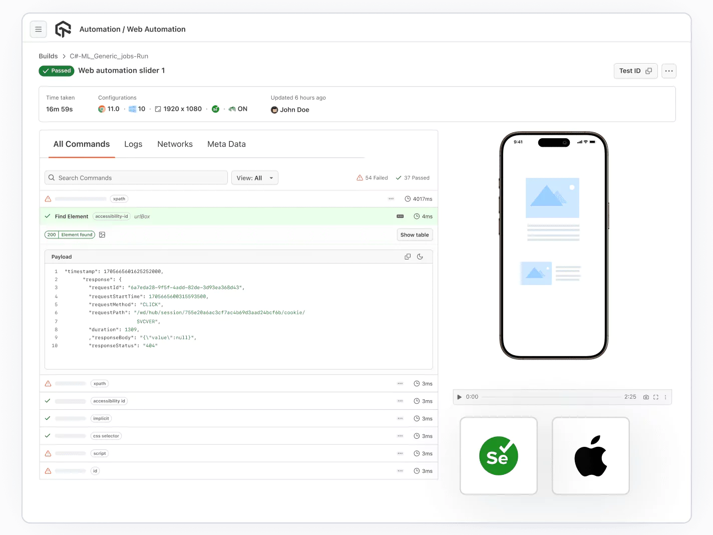 Automated Selenium Testing For iOS And Desktop