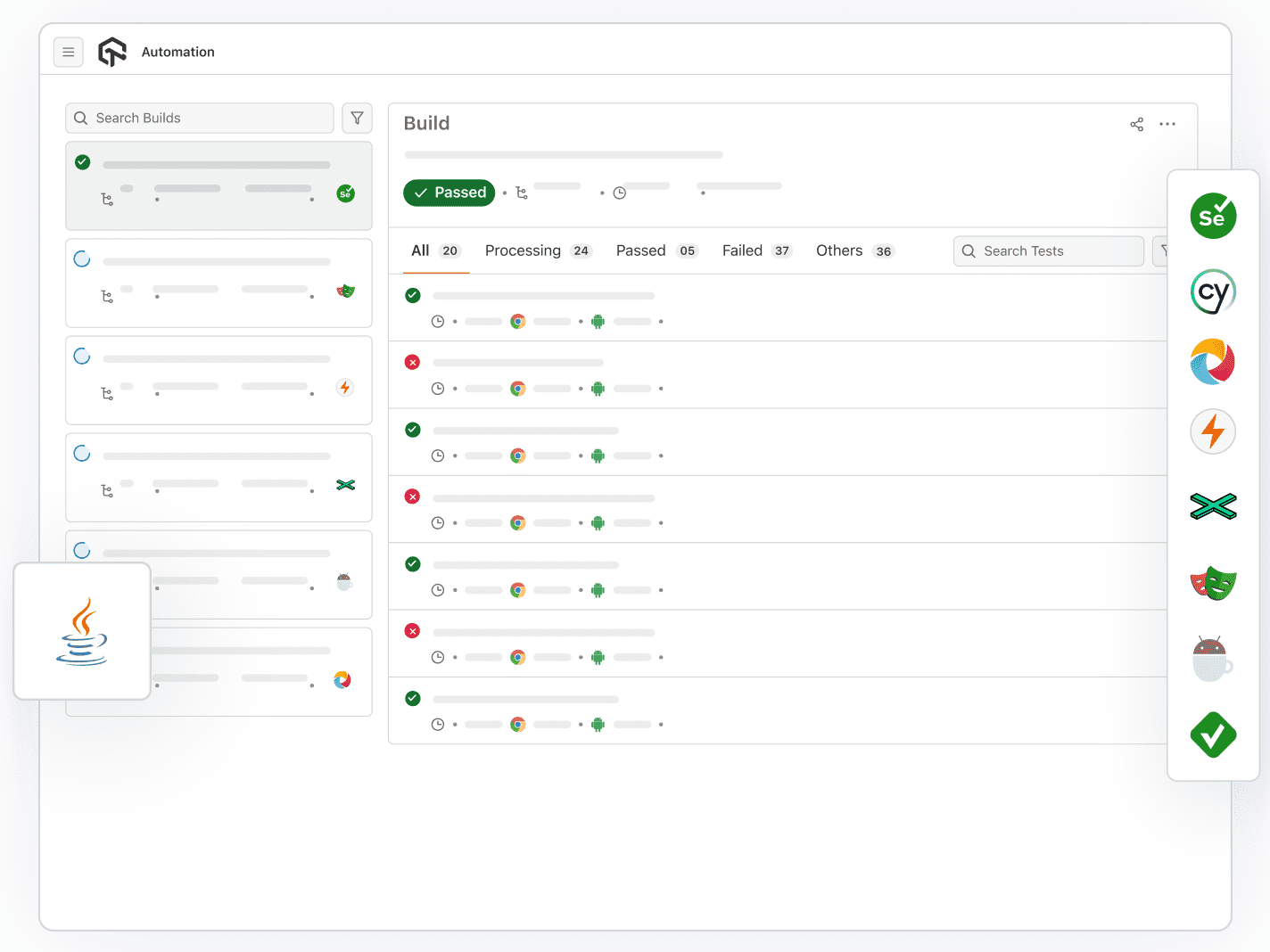 Execute Java Automation Testing