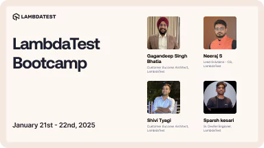 LambdaTest Bootcamp