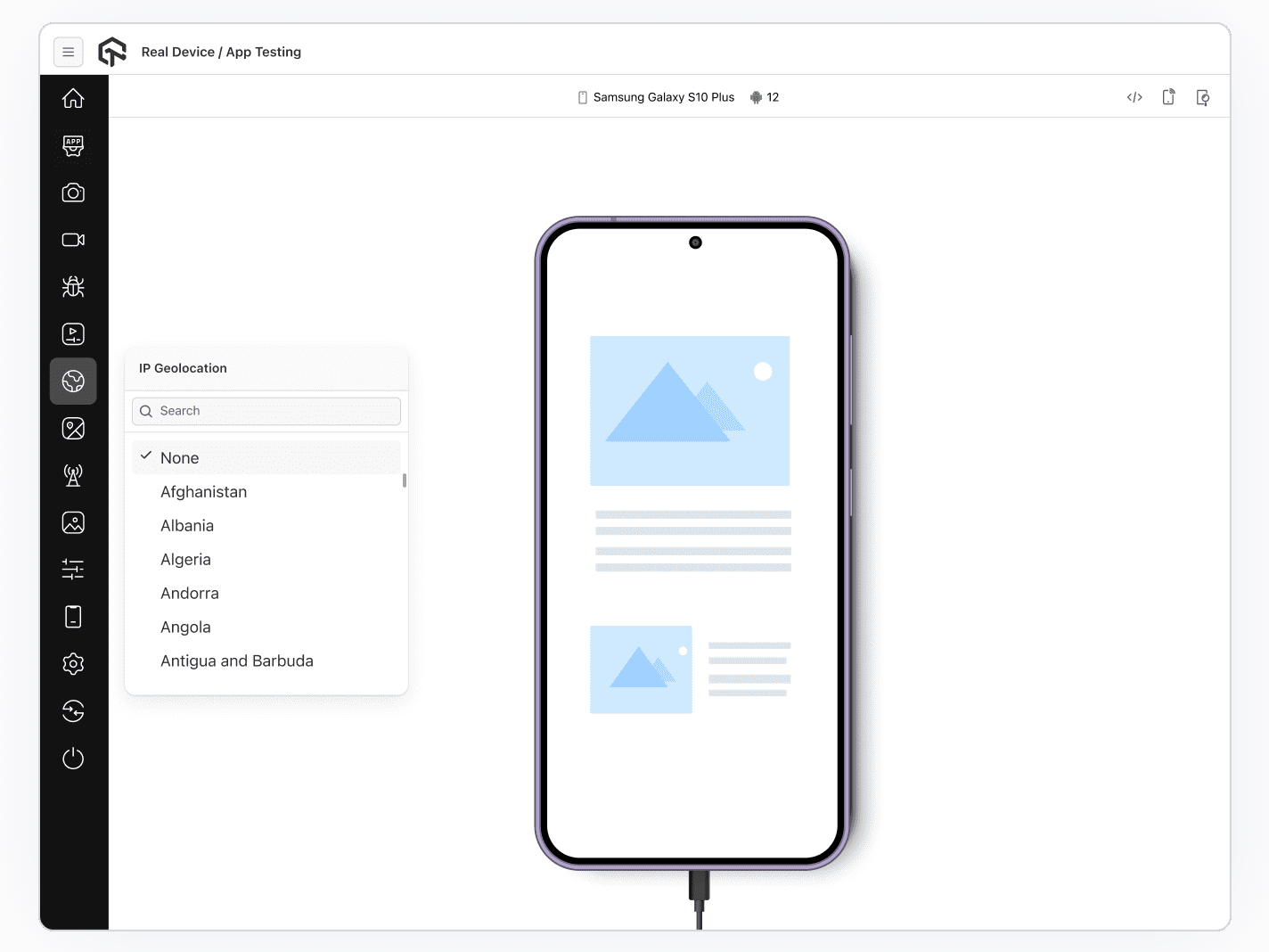 Geolocation Testing on Samsung Galaxy Z Fold4