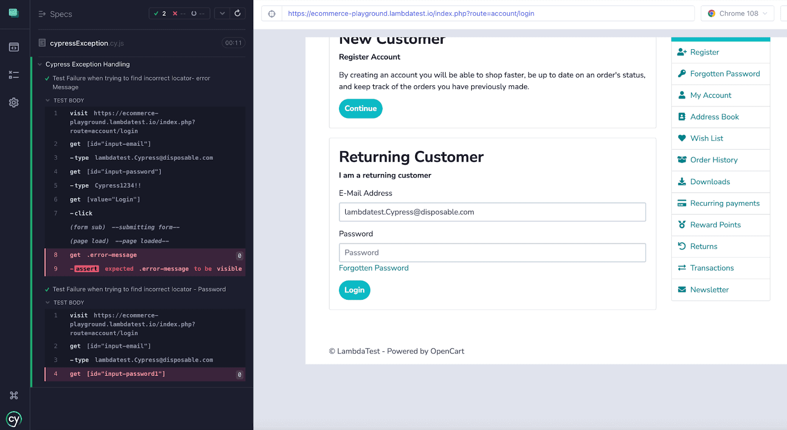 global method for handling any Cypress