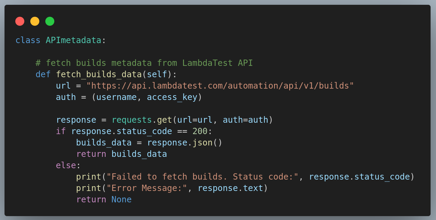 return the JSON data from the function