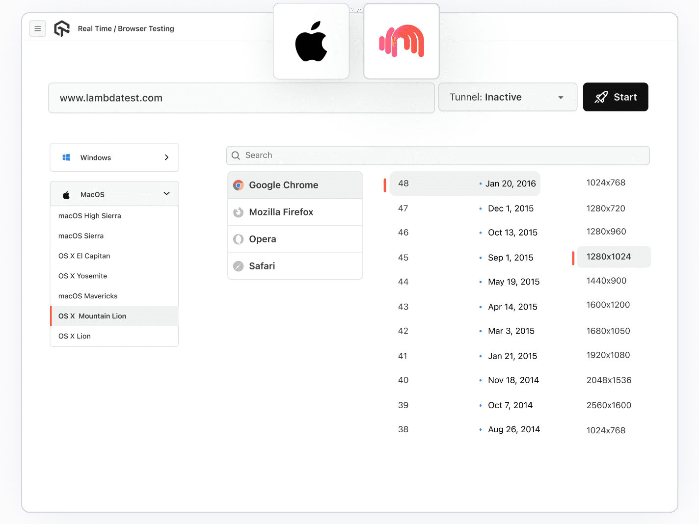 Test Your Locally Hosted Webapps on macOS Mountain Lion Browsers