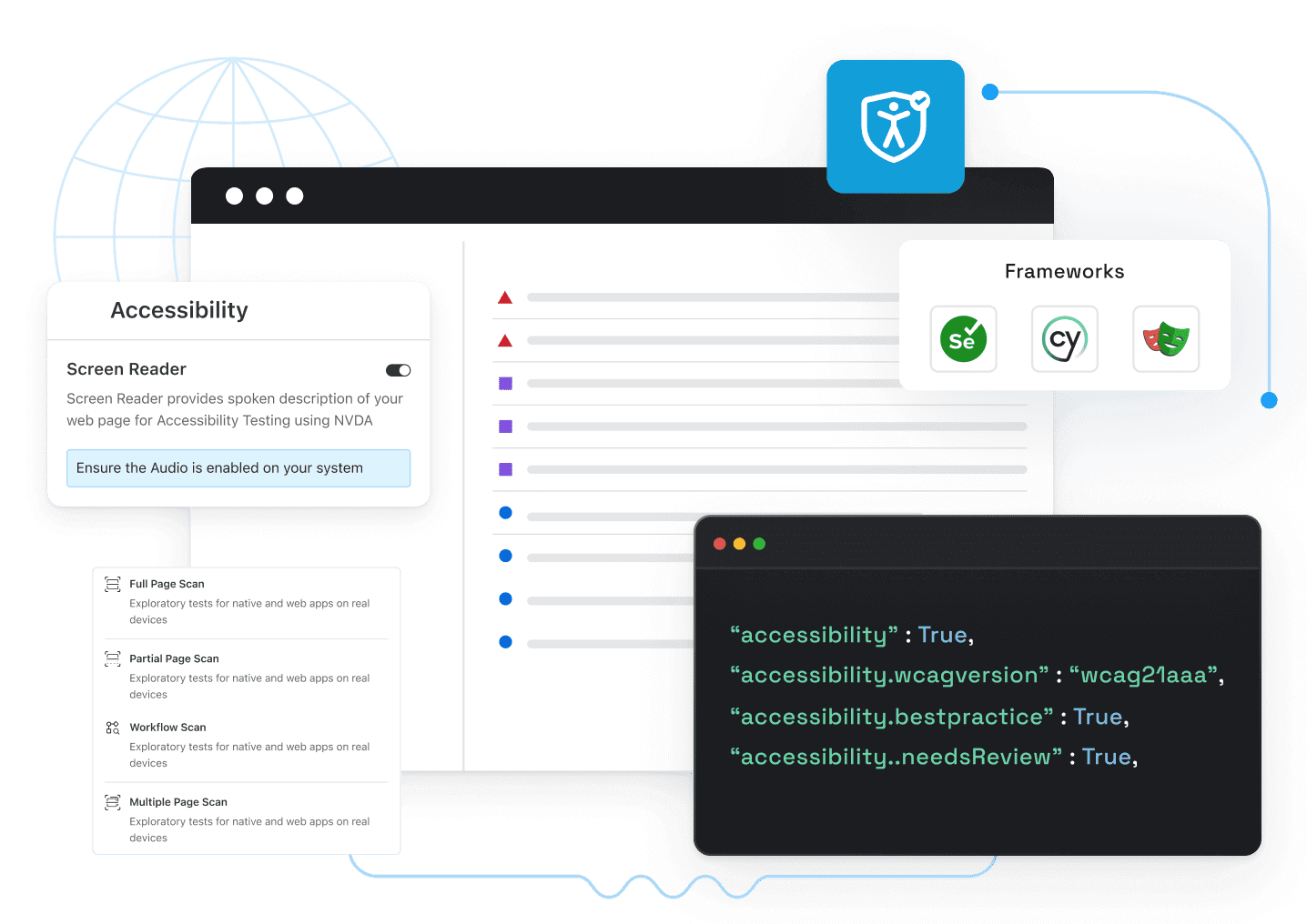 Ensure website and web apps accessibility and inclusivity with LambdaTest Accessibility Testing tool.