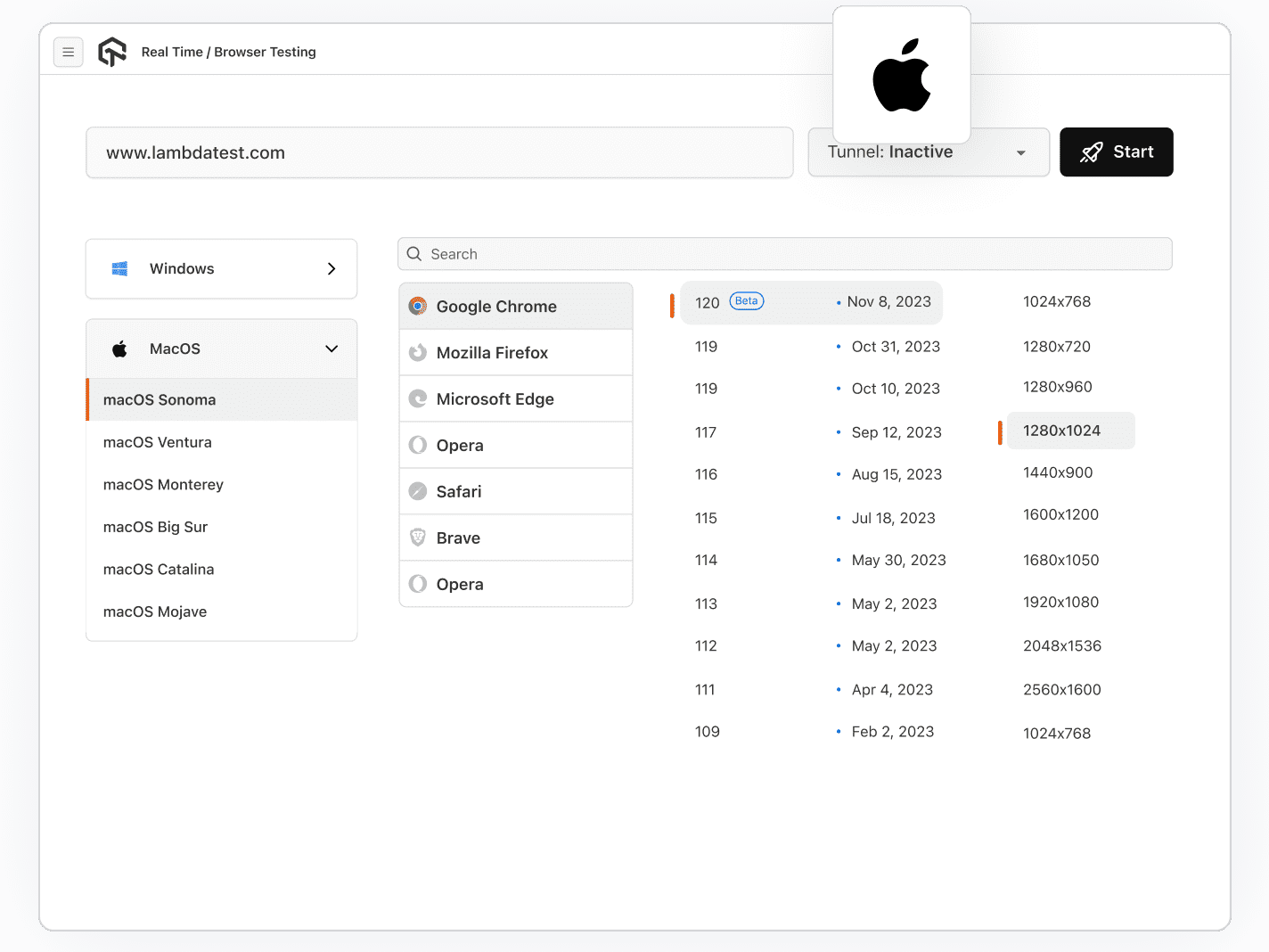 Test on Real macOS Browsers Online