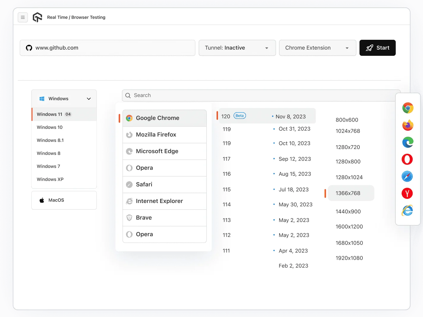 Perform live-Interactive Window Testing