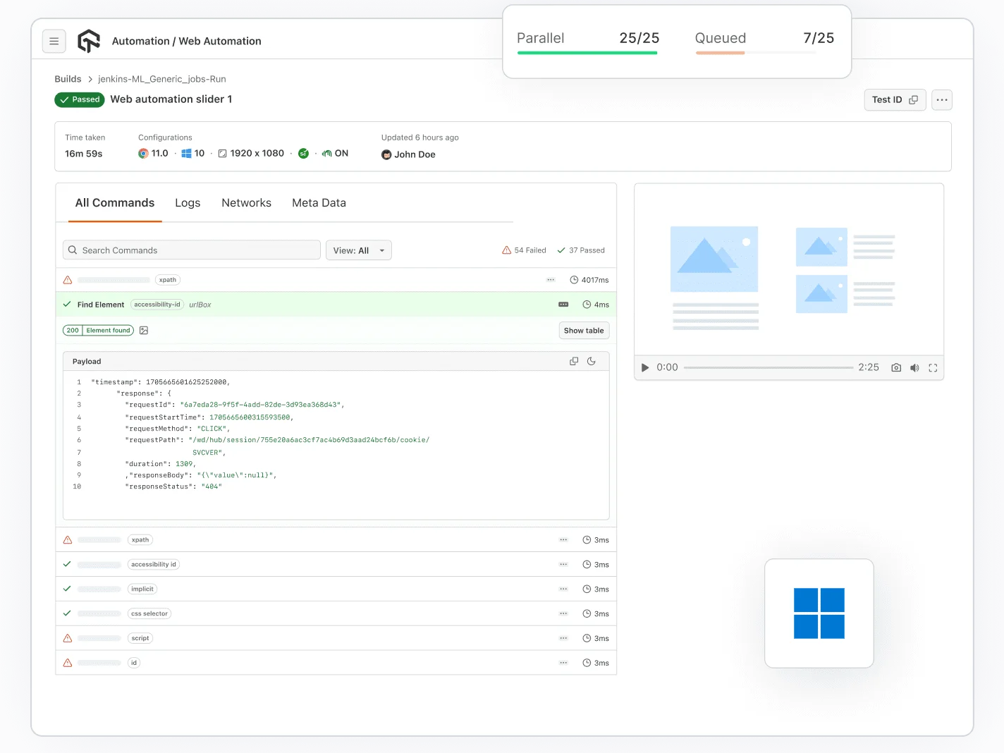 Run Automated Test On Windows OS