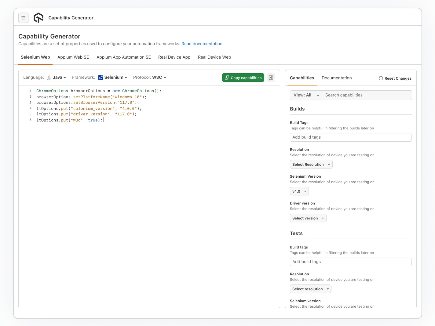 Run Selenium IDE Tests on Cloud of 3000+ Browsers