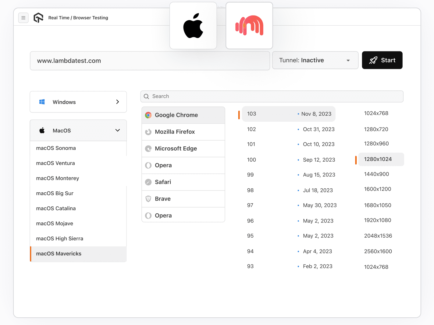 Test Locally Hosted Web Apps on macOS Mavericks Browsers.