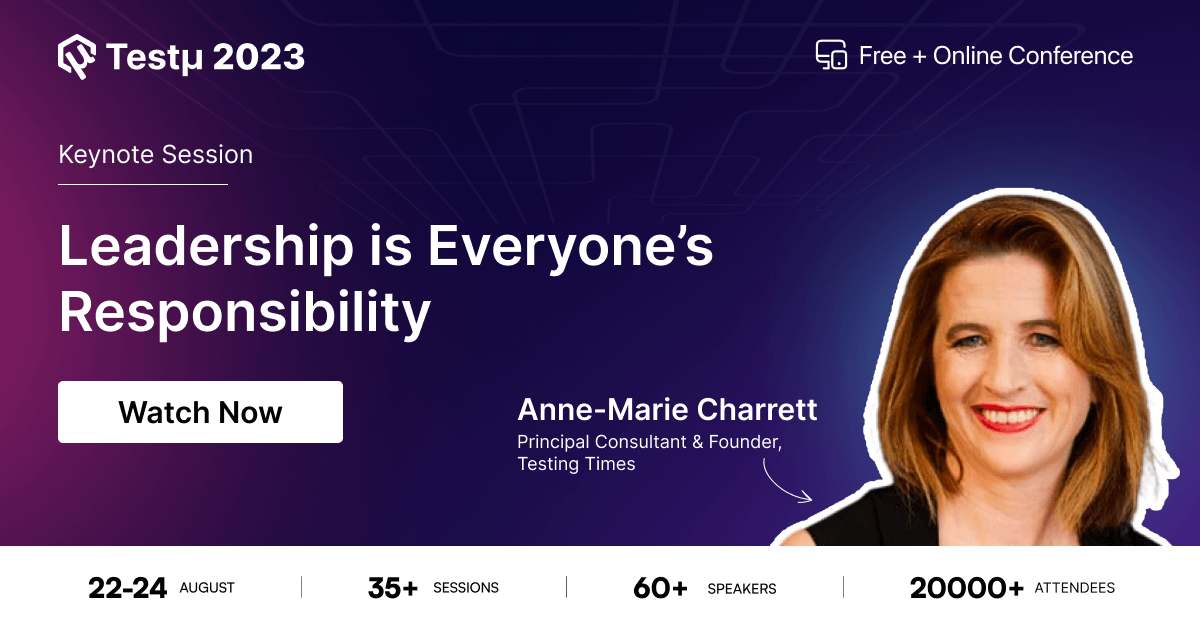 Conference: Listen to Anne-Marie Charrett - Join the Free Online Testµ ...