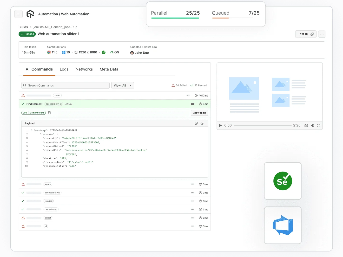 View Selenium Testing Results In Azure Pipelines