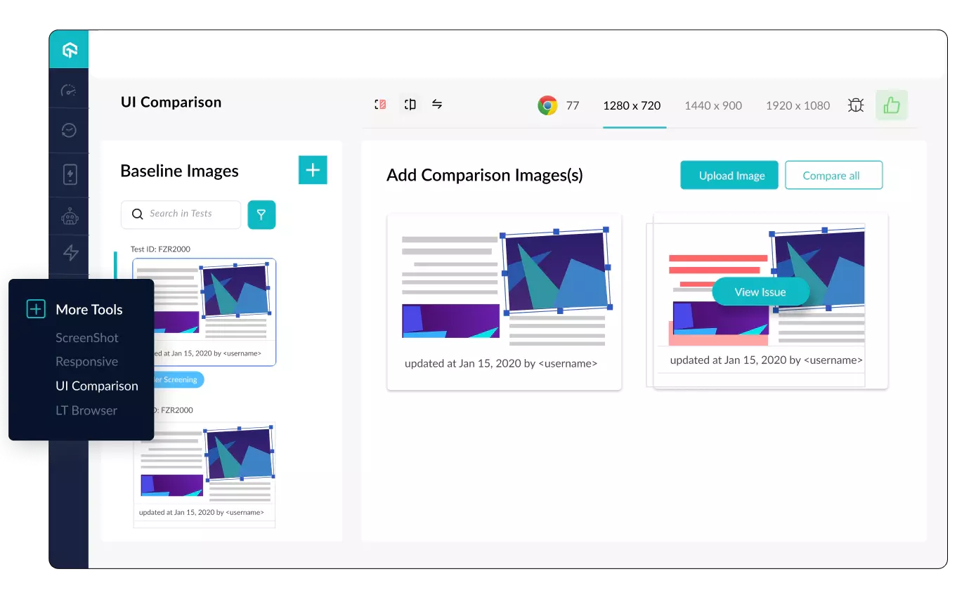 AI-Powered Visual Comparison Tool