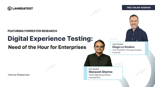 Webinar- Digital Experience Testing: Need of the Hour for Enterprises