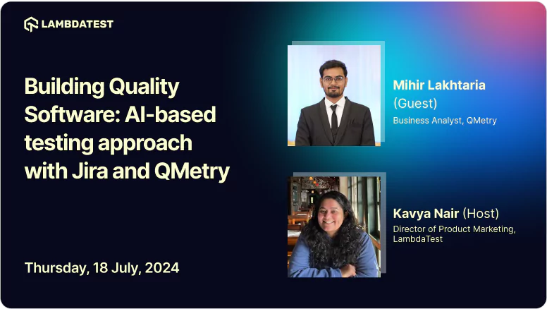 Building Quality Software: AI-based testing approach with Jira and QMetry