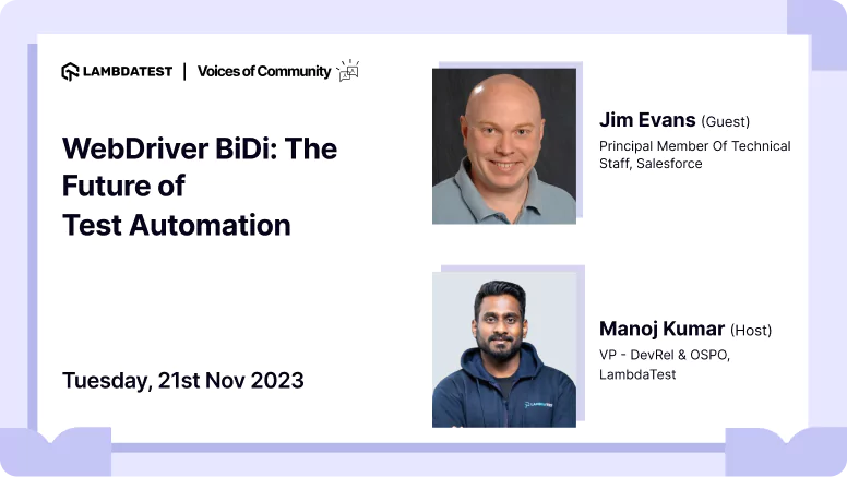 WebDriver BiDi: The Future of Test Automation