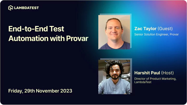 End-to-End Test Automation with Provar