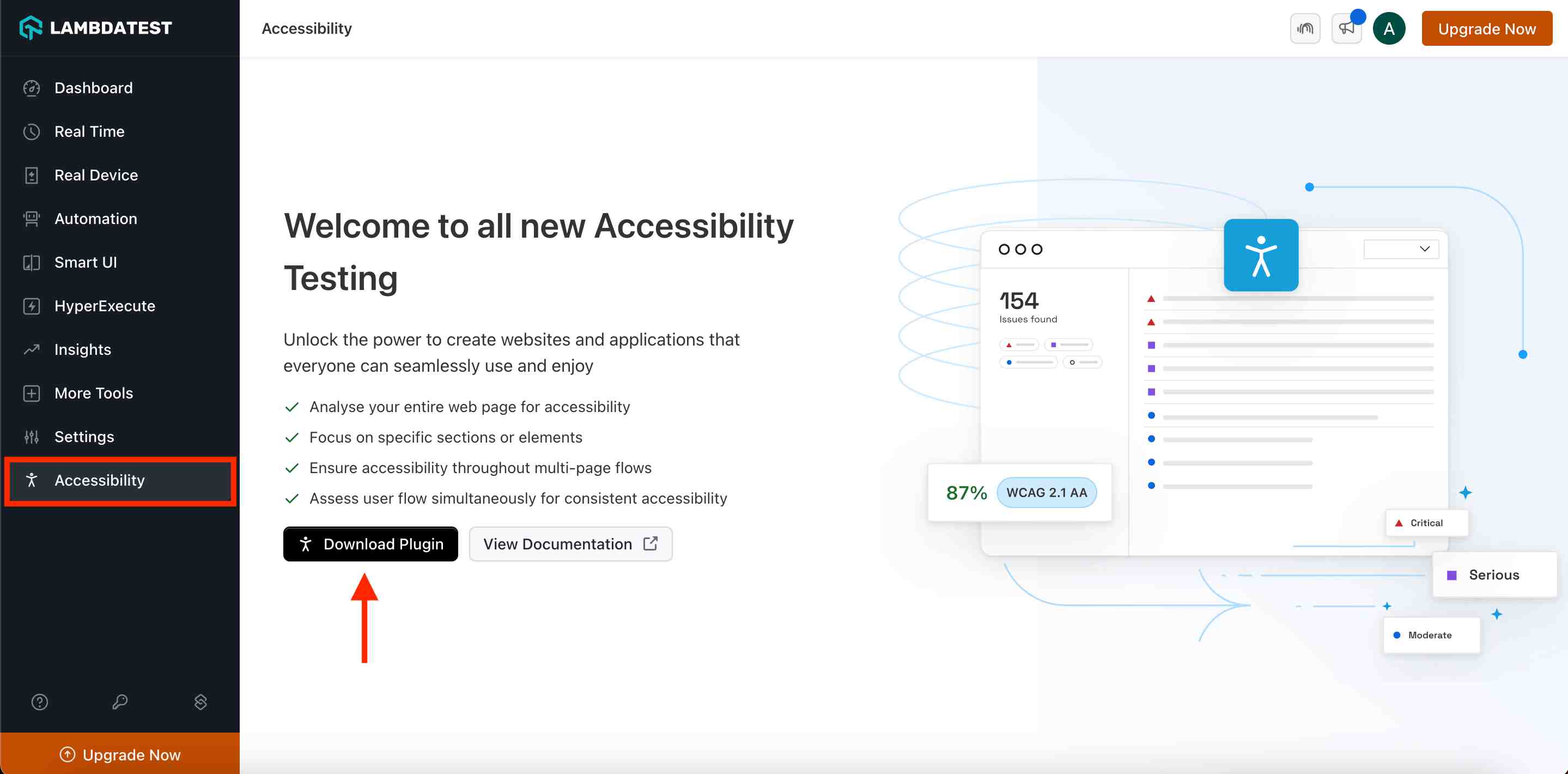 Install LambdaTest Accessibility Toolkit | LambdaTest