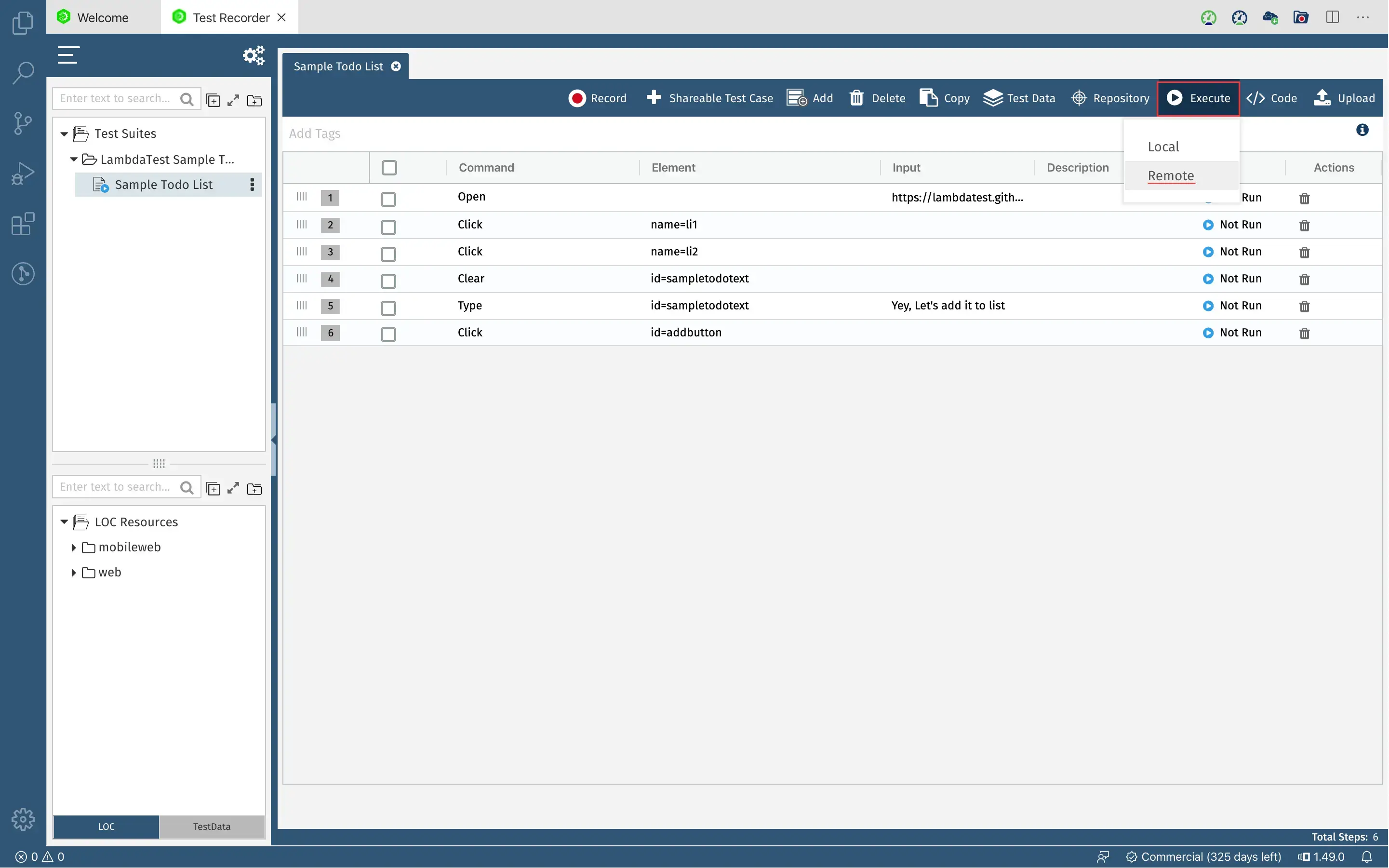 Activating LambdaTest Account QMetry app