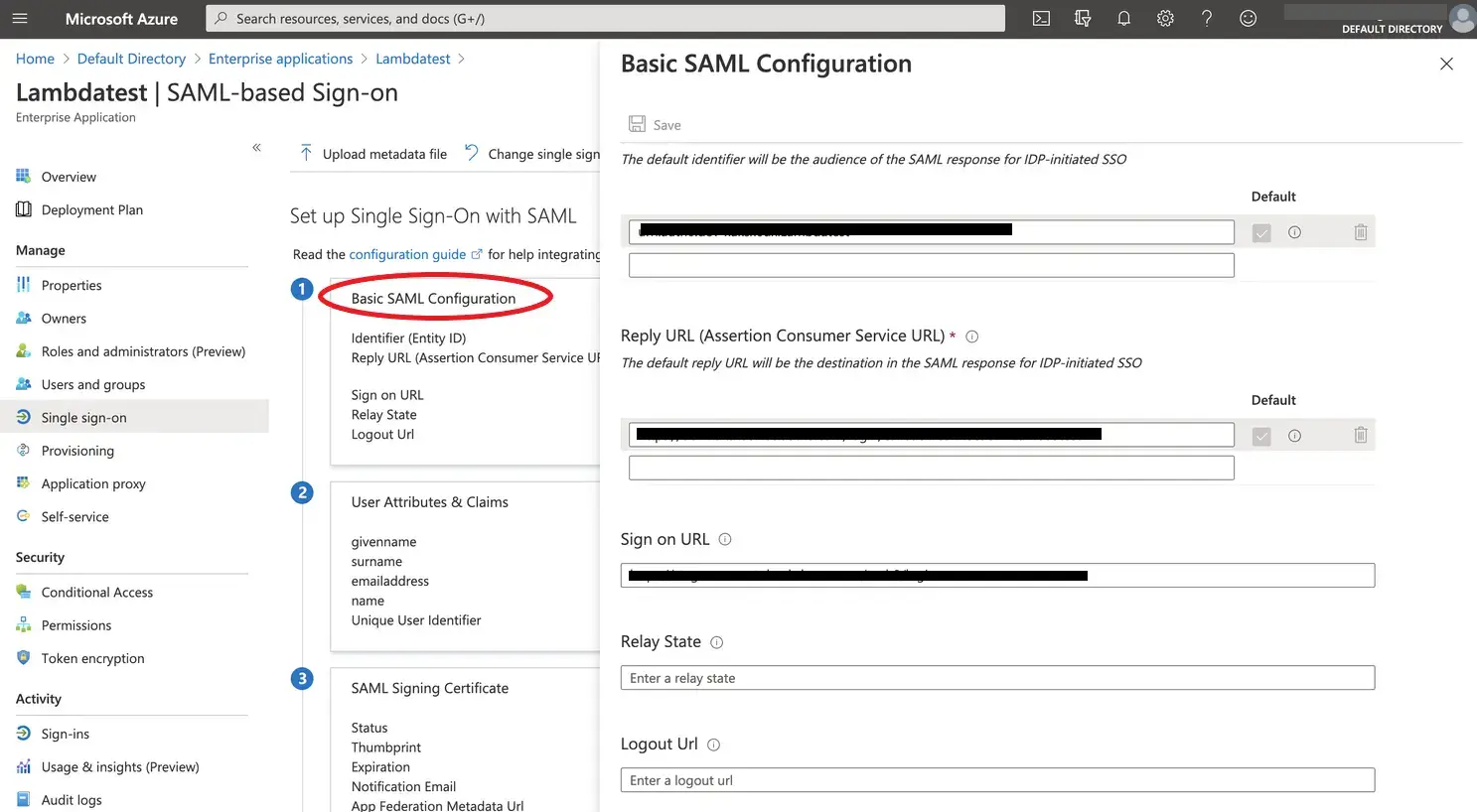 azure integration with lambdatest