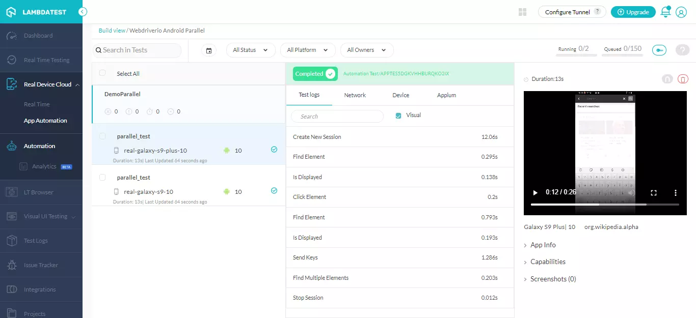 Integrating LambdaTest With Testsigma