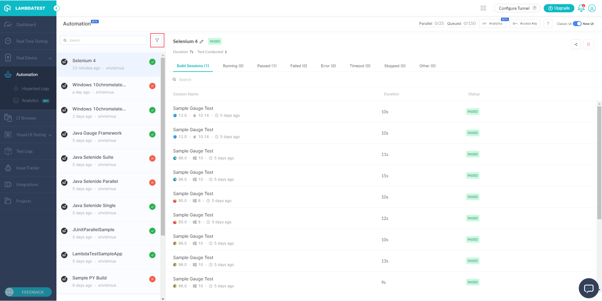 How To Filter Your Selenium Automation Tests