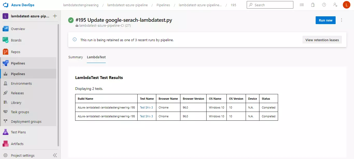 azure pipeline