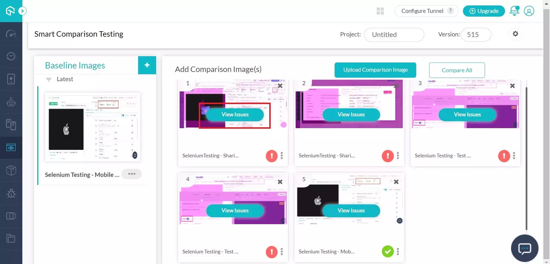 cOMpare test